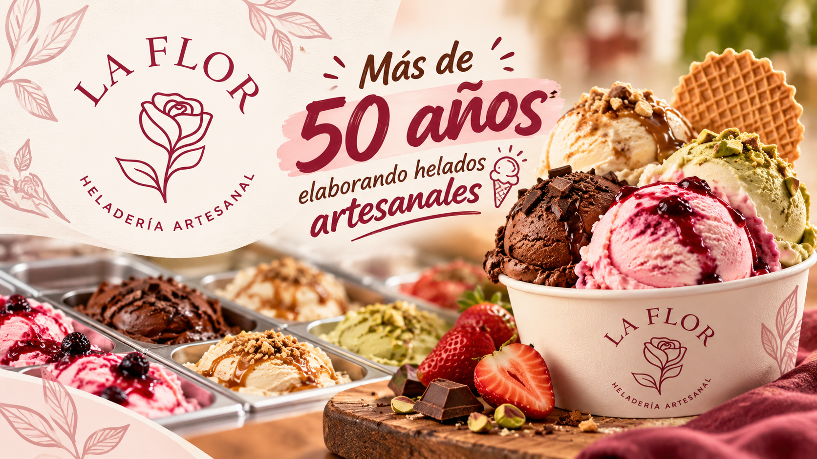 Portada de Heladería La Flor