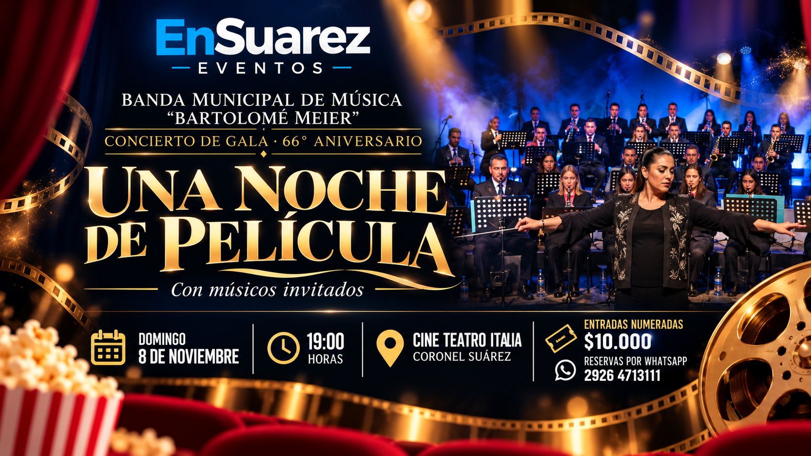 Una Noche de Película – 66º Aniversario de la Banda Municipal