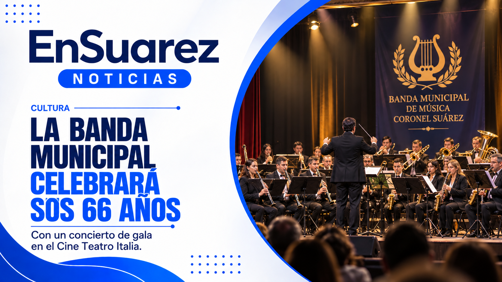 La Banda Municipal celebrará sus 66 años con “Una noche de película”