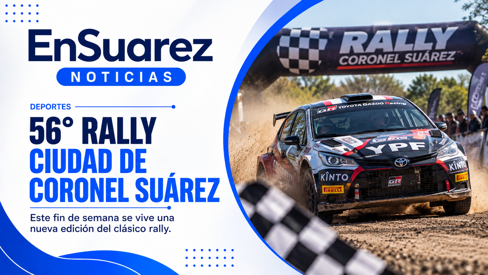 El 56° Rally Ciudad de Coronel Suárez se vive este fin de semana